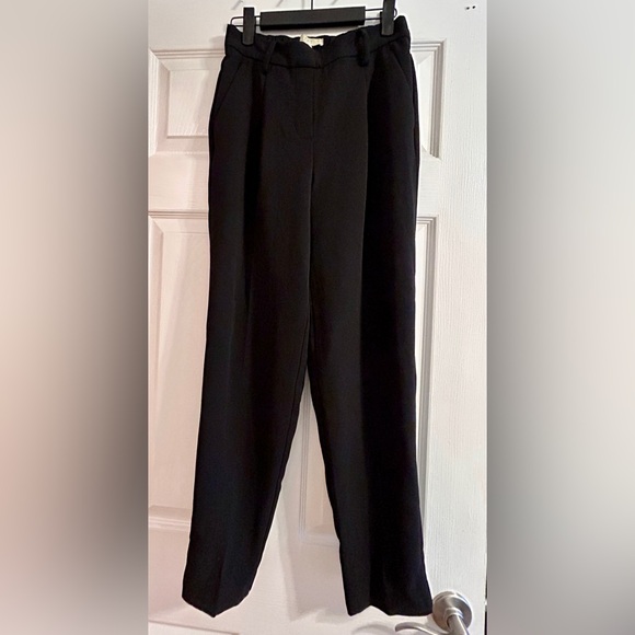 NWT LOFT Pull On Taper Pants in Crepe XXS Black - Picture 2 of 5